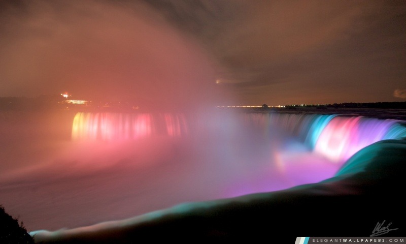 Niagara Falls At Night, Arrière-plans HD à télécharger
