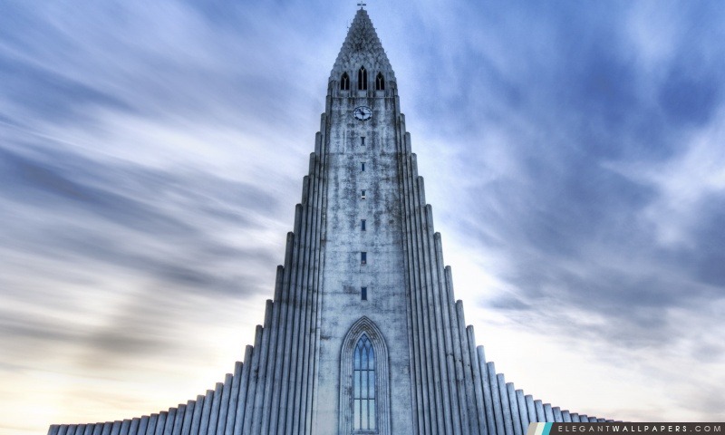 Eglise En Reikjavik, Islande, Arrière-plans HD à télécharger