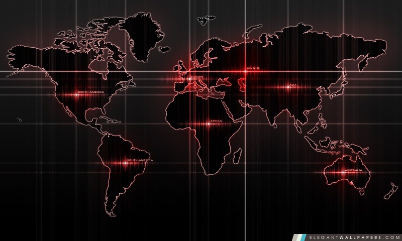 Carte du monde rouge, Arrière-plans HD à télécharger