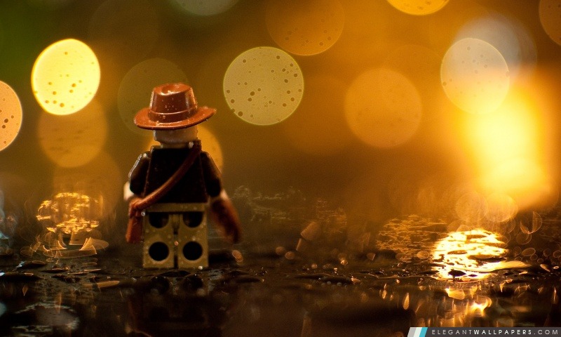 Lego Indiana Jones In The Rain, Arrière-plans HD à télécharger