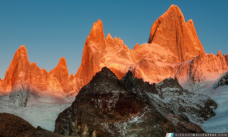 El Chalten, en Patagonie, Arrière-plans HD à télécharger