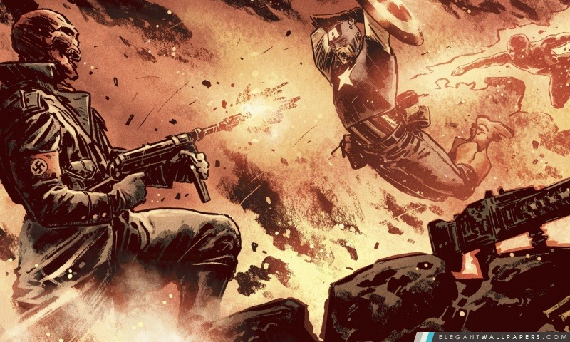 Captain America Marvel Comics, Arrière-plans HD à télécharger