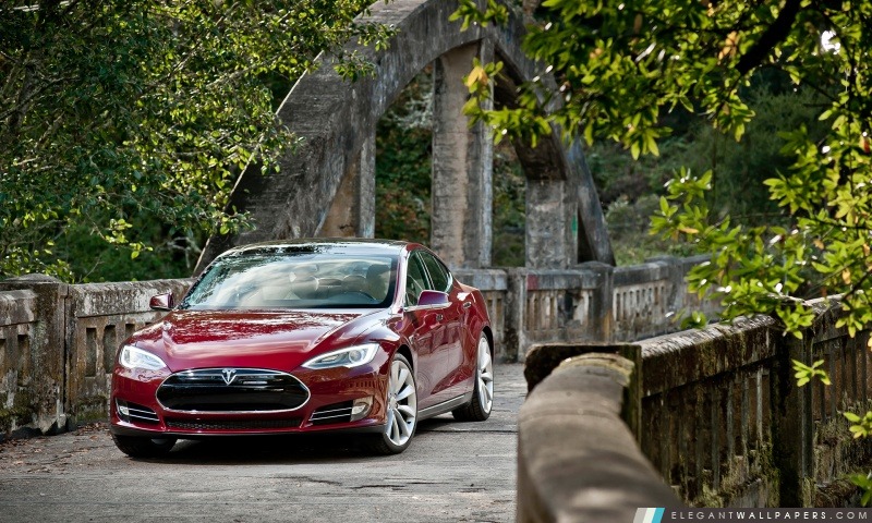 Tesla Model S Signature – Signature Rouge, Arrière-plans HD à télécharger