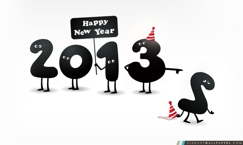2013 Happy New Year, Arrière-plans HD à télécharger