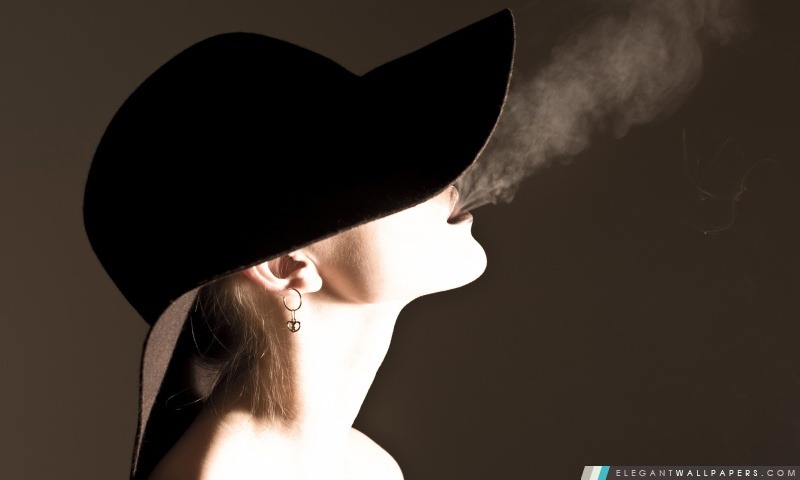 Femme de fumer, Arrière-plans HD à télécharger