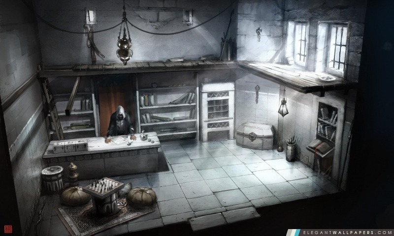 Assassins Creed Intérieur Building Concept Art, Arrière-plans HD à télécharger