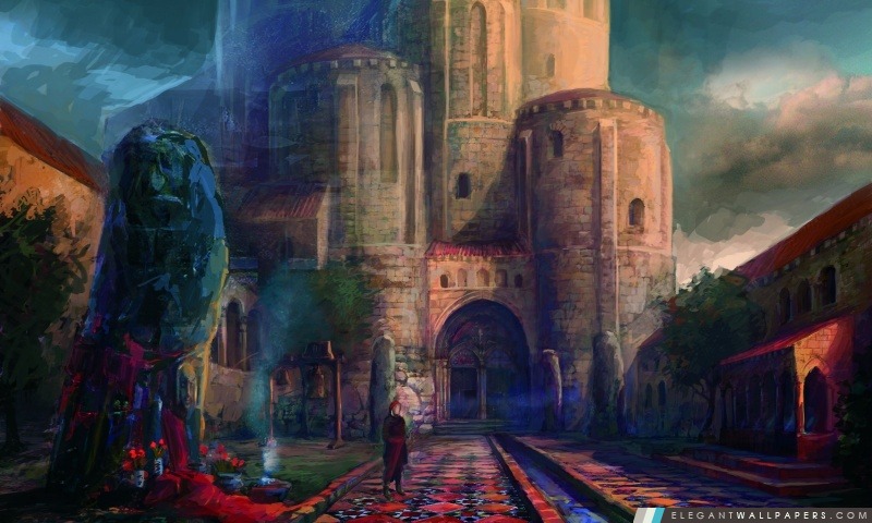 The Witcher 2 Castle, Arrière-plans HD à télécharger