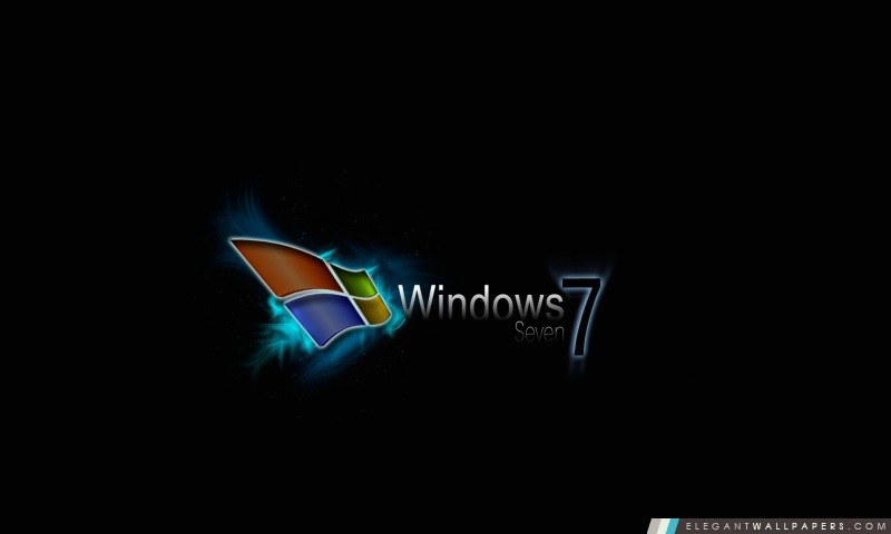 Windows Seven Noir, Arrière-plans HD à télécharger