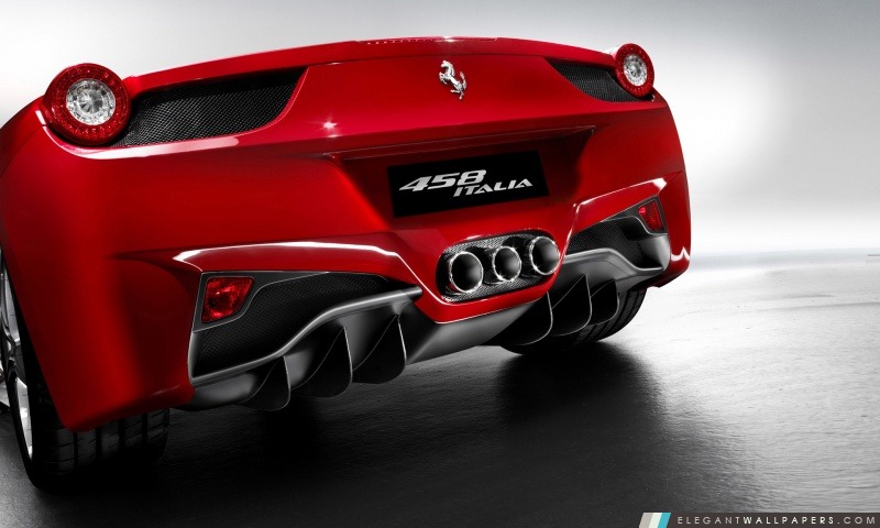 2010 Ferrari 458 Italia arrière, Arrière-plans HD à télécharger