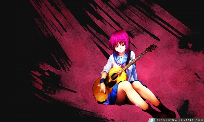 Anime Guitare Acoustique, Arrière-plans HD à télécharger