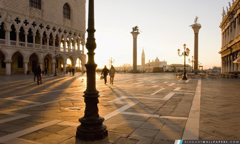 Piazza San Marco, Venise, Arrière-plans HD à télécharger