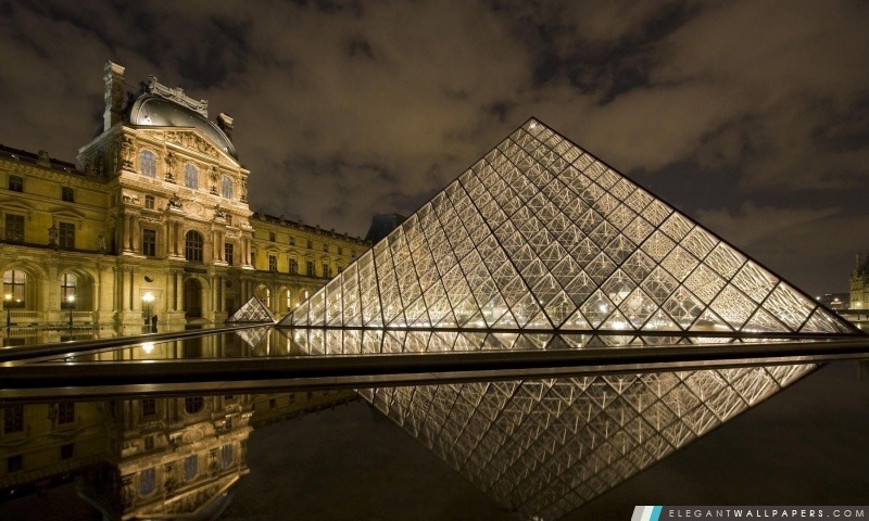 Musée du Louvre, Paris, France, Arrière-plans HD à télécharger