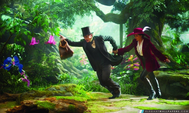 Oz Le grand et puissant – James Franco et Mila Kunis, Arrière-plans HD à télécharger