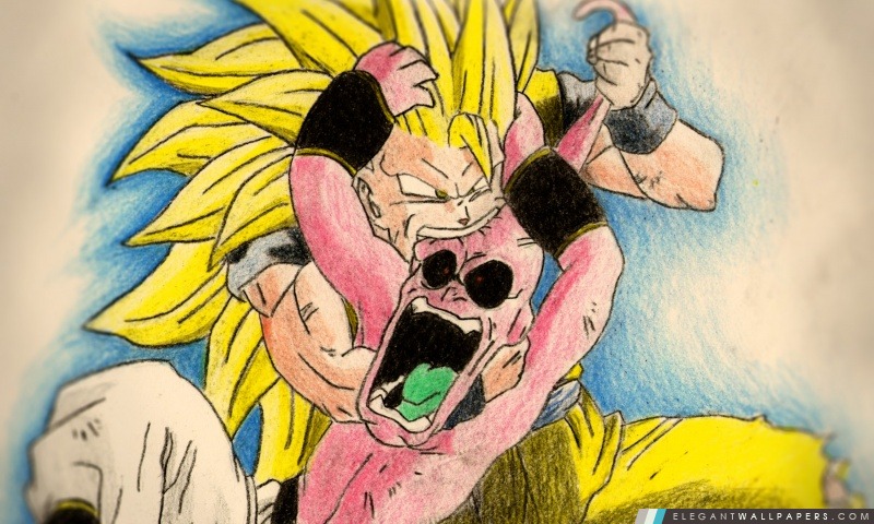 Goku vs Boo, Arrière-plans HD à télécharger