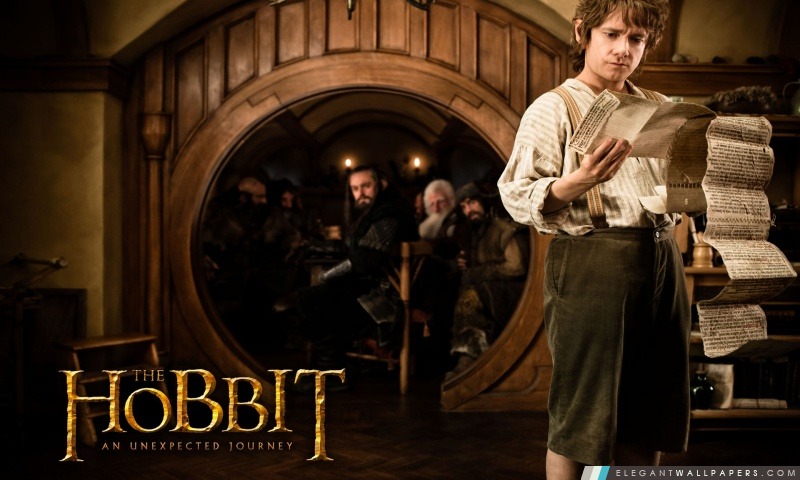 Bilbon Sacquet dans Le Hobbit Un voyage inattendu, Arrière-plans HD à télécharger