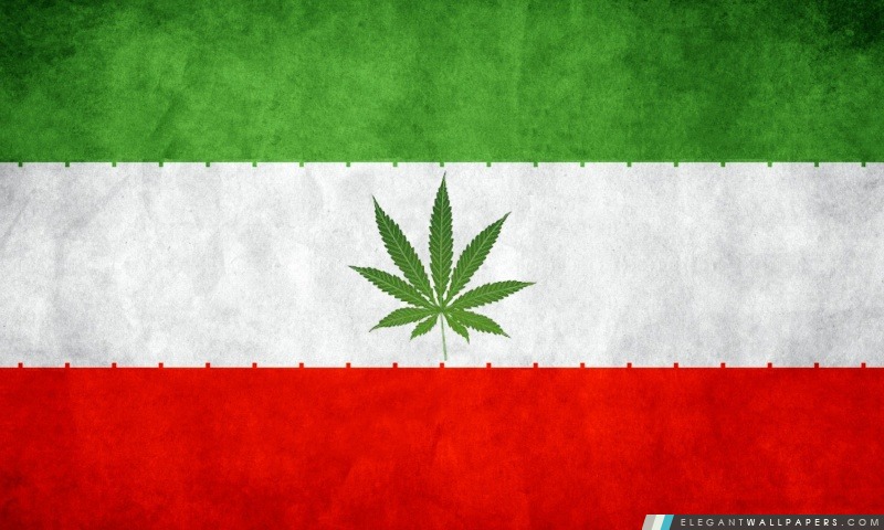 Iran mauvaises herbes drapeau, Arrière-plans HD à télécharger