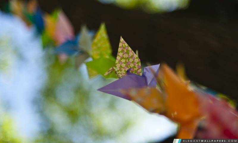 Colorful Origami, Arrière-plans HD à télécharger