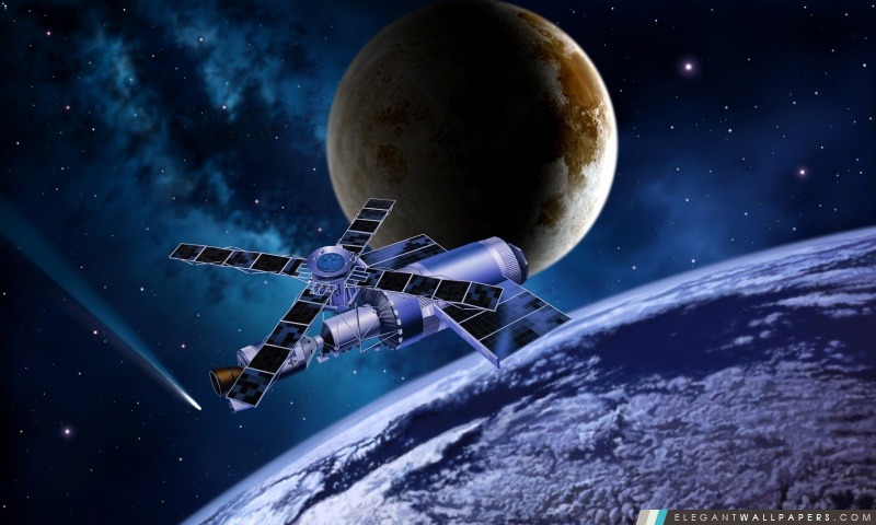 Espace satellite, Arrière-plans HD à télécharger