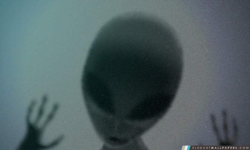 Alien Derrière verre, Arrière-plans HD à télécharger