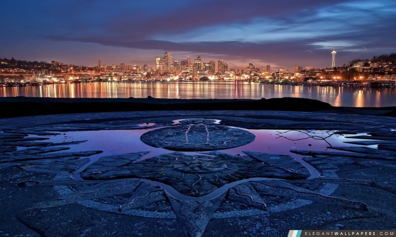Horizon de Seattle, Washington, Arrière-plans HD à télécharger