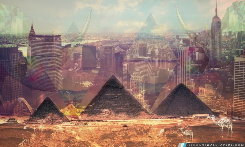 Brouillard sur la Égypte, Arrière-plans HD à télécharger