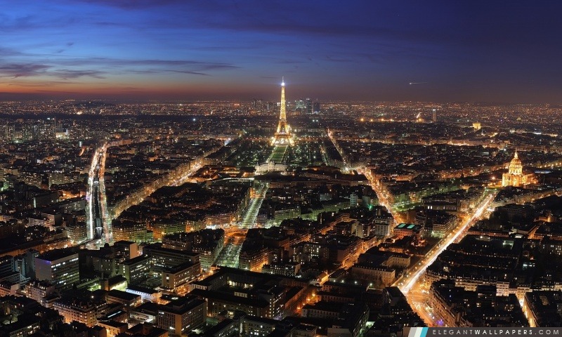 Paris Vue panoramique, Arrière-plans HD à télécharger