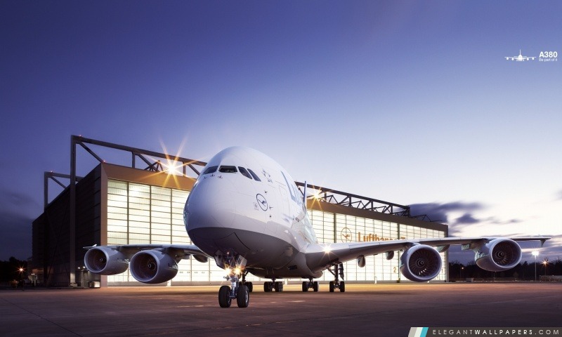 Lufthansa Airbus A380, Arrière-plans HD à télécharger