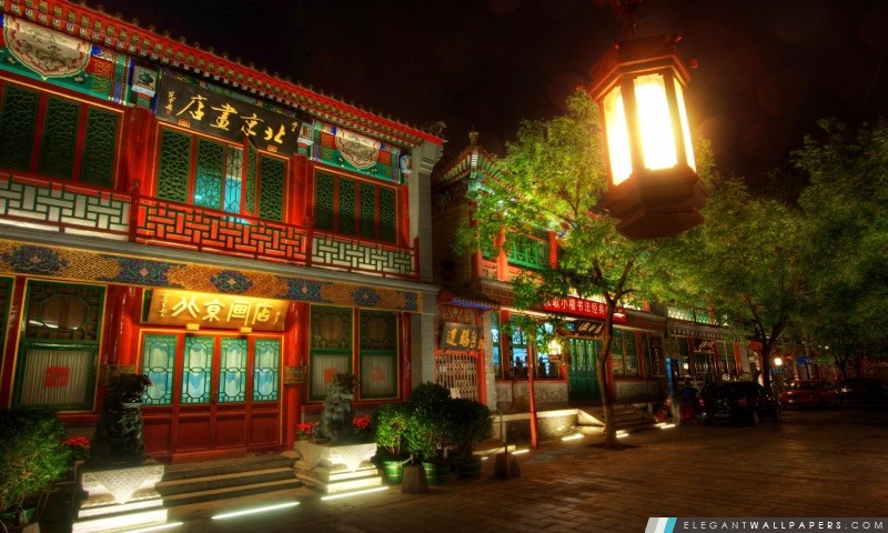 Vieilles maisons chinoises, Arrière-plans HD à télécharger