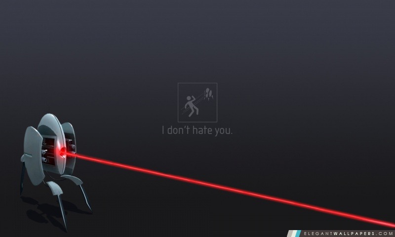 Portal 2 Tourelle Je ne déteste pas vous, Arrière-plans HD à télécharger