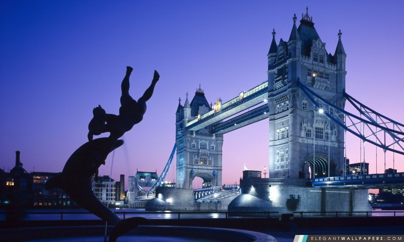 Tower Bridge, Londres, Royaume-Uni, Arrière-plans HD à télécharger