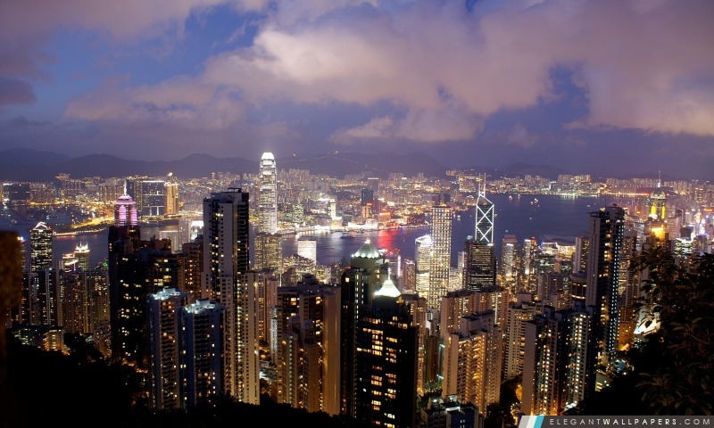 Hong Kong Night View, Arrière-plans HD à télécharger