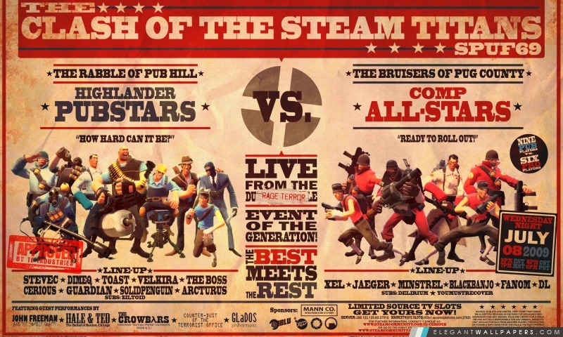 Team Fortress 2 affiche, Arrière-plans HD à télécharger