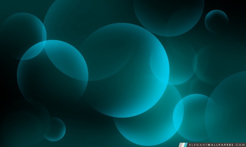 Turquoise Big Bubbles, Arrière-plans HD à télécharger