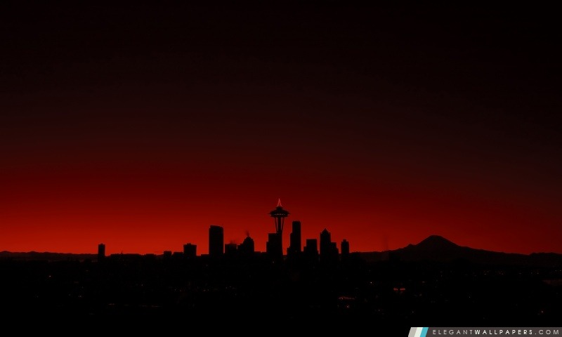 Seattle Sunset, Arrière-plans HD à télécharger