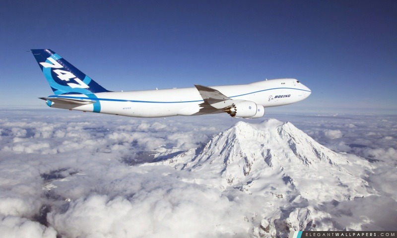 Boeing 747 volant Altitude, Arrière-plans HD à télécharger