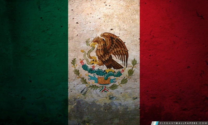 Drapeau grunge du Mexique, Arrière-plans HD à télécharger