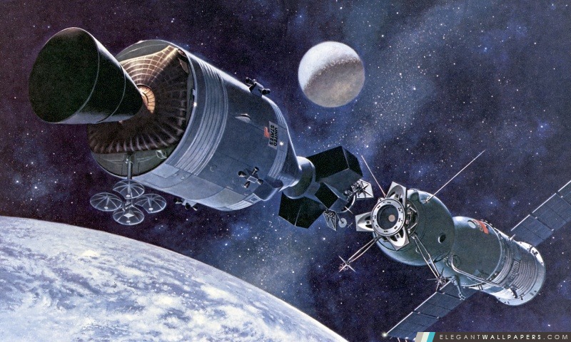 Apollo 17 Juillet 1975 accueil, Arrière-plans HD à télécharger