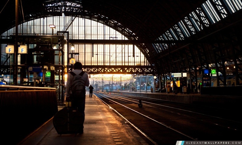 Platform 5, centrale d'Amsterdam, Arrière-plans HD à télécharger