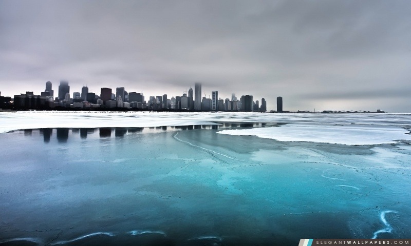 L'hiver de Chicago, Arrière-plans HD à télécharger