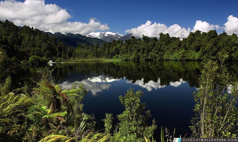 Lac Mapourika, la Nouvelle-Zélande, Arrière-plans HD à télécharger