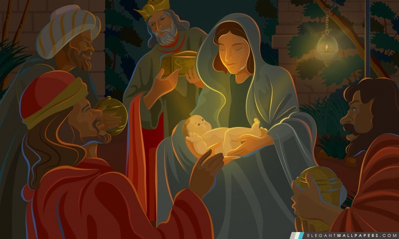 Nuit de Jésus-Christ naissance, Arrière-plans HD à télécharger