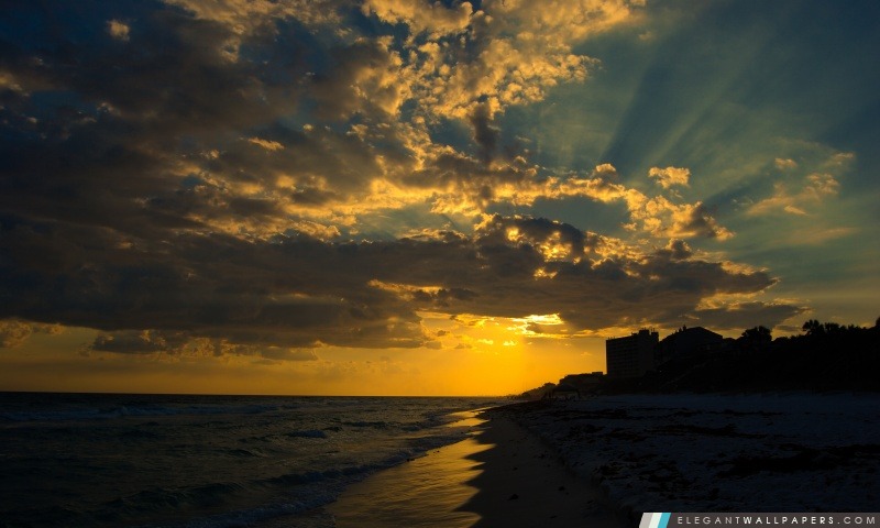 Coucher de soleil à Seagrove, Arrière-plans HD à télécharger