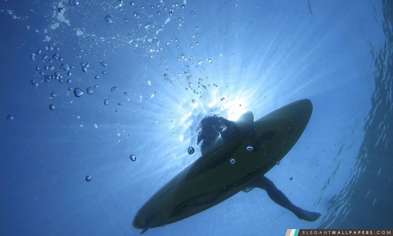 Surfer flottant sur la mer, Arrière-plans HD à télécharger
