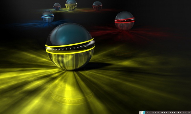 3D boules abstraites, Arrière-plans HD à télécharger