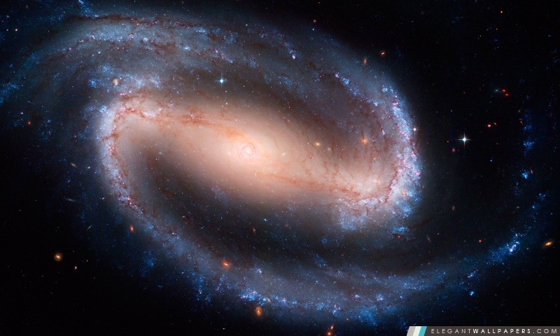 Galaxie spirale barrée, Arrière-plans HD à télécharger