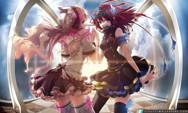 Anime Girls With Wings, Arrière-plans HD à télécharger