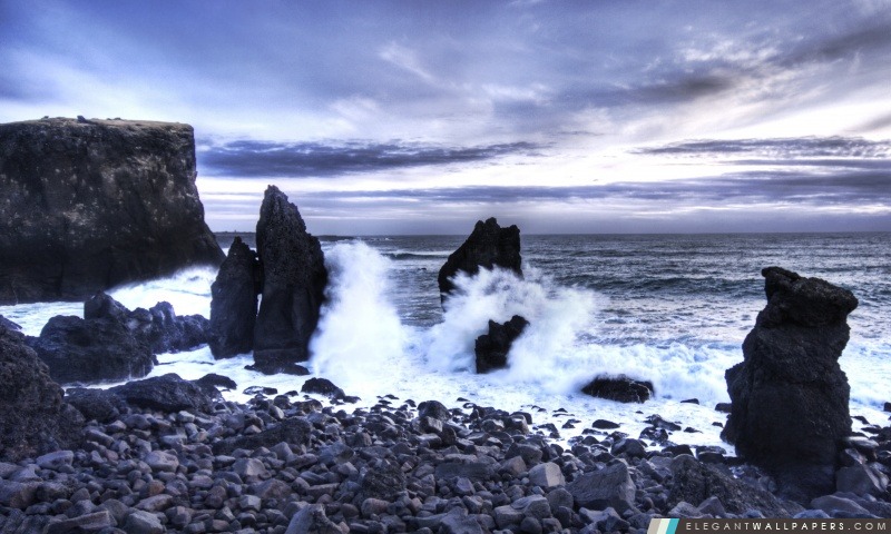 Islande Sea Shore, Arrière-plans HD à télécharger