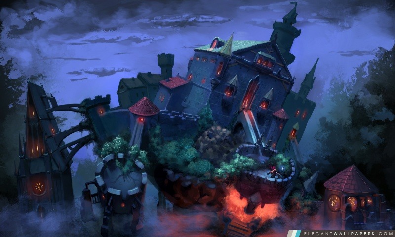 Fantasy Castle Art, Arrière-plans HD à télécharger
