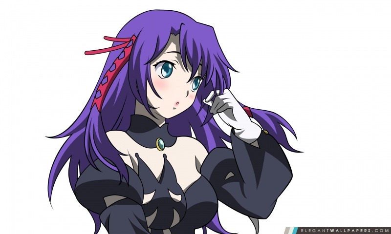Anime Girl aux cheveux violets, Arrière-plans HD à télécharger