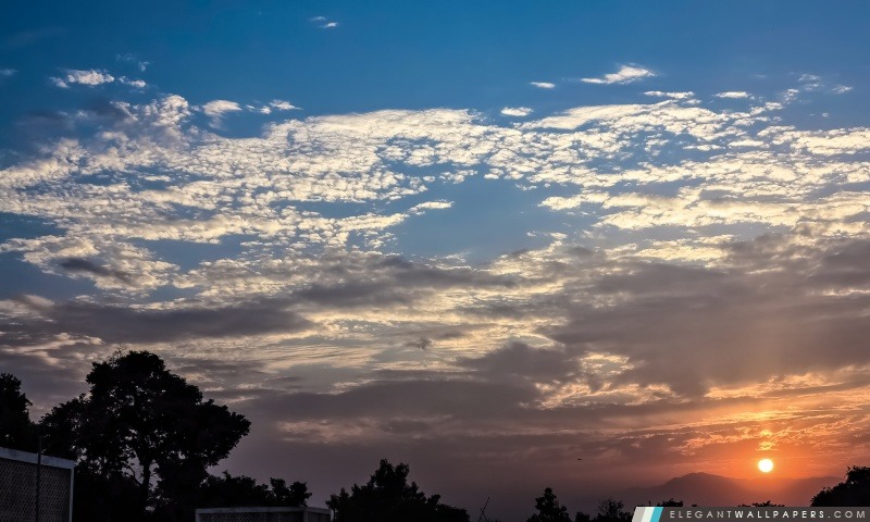Sunset Au Pakistan, Peshawar, Askari 5, Arrière-plans HD à télécharger
